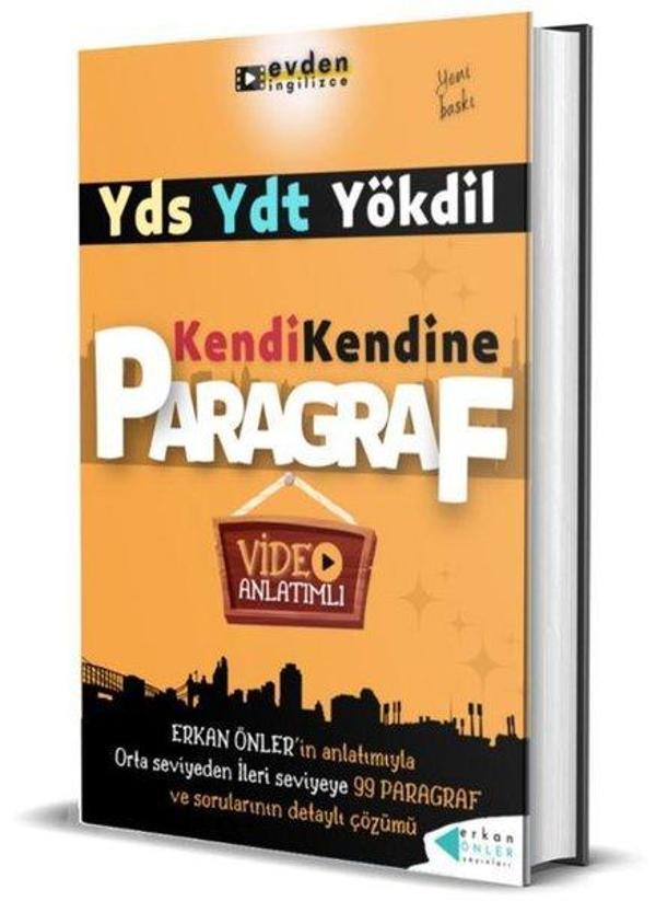 YDS YDT Yökdil Kendi Kendine Paragraf - Video Anlatımlı - Erkan Önler Yayınları - Image 1