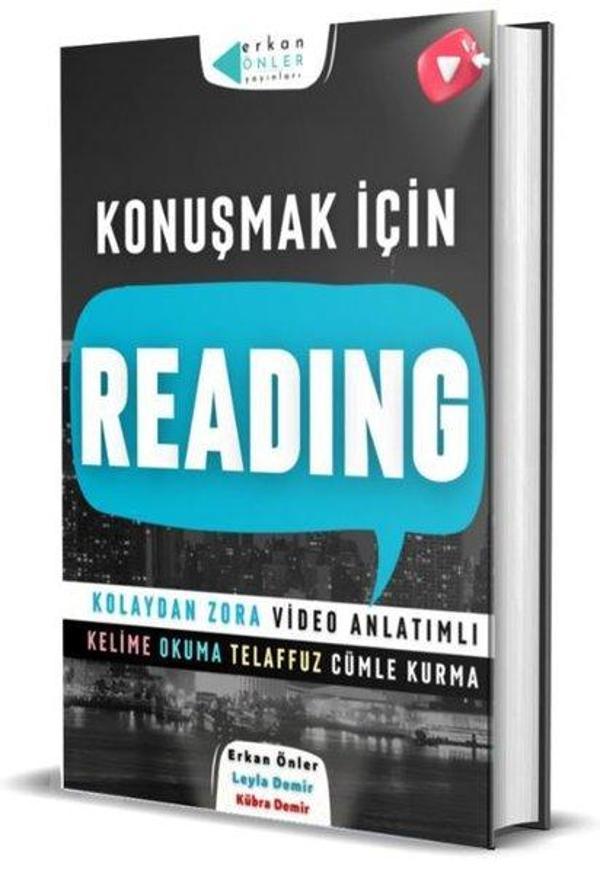 İngilizce Konuşmak İçin Reading - Kolaydan Zora Video Anlatımlı Kelime Okuma Telaffuz Cümle Kurma - Erkan Önler Yayınları - Image 1