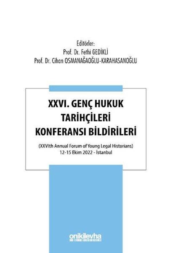 26.Genç Hukuk Tarihçileri Konferansı Bildirileri - On İki Levha Yayıncılık - Image 1