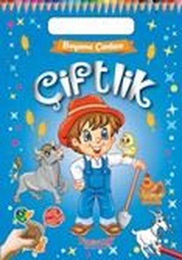 Çiftlik - Boyama Çantam - Renkli Çıkartmalı - Yumurcak Yayınları - Image 1
