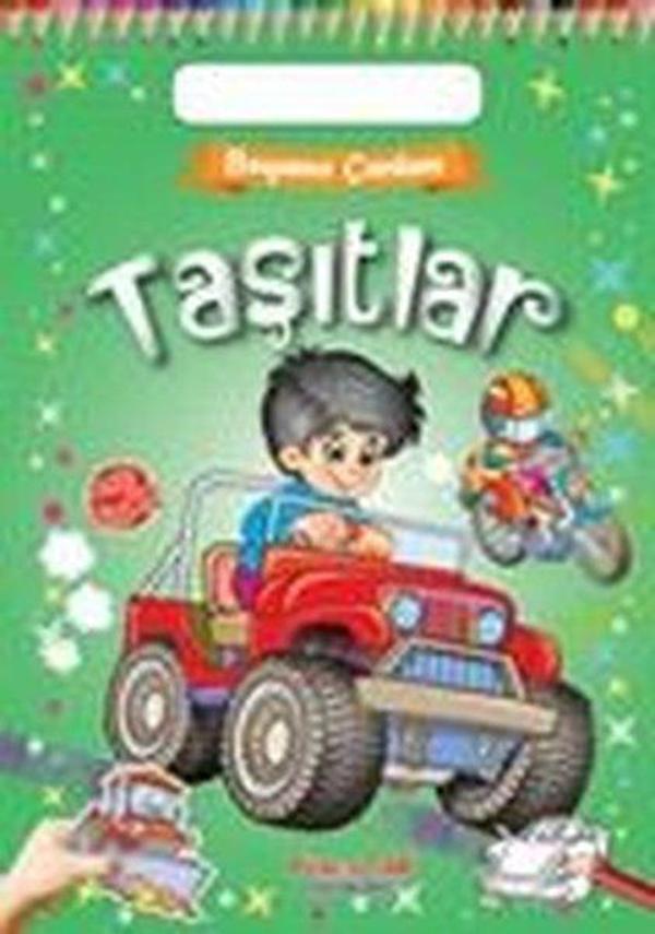 Taşıtlar - Boyama Çantam - Renkli Çıkartmalı - Yumurcak Yayınları - Image 1