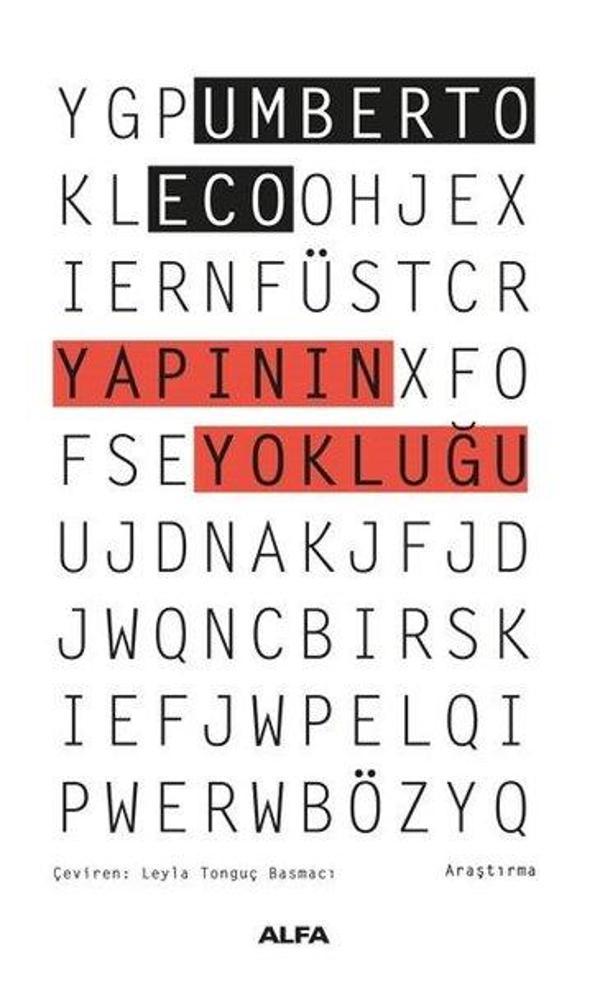 Yapının Yokluğu - Göstergebilimsel İnceleme ve Yapısal Yöntem - Alfa Yayıncılık - Image 1