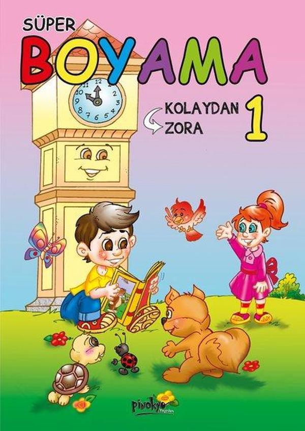 Kolaydan Zora Süper Boyama Seti - 10 Kitap Takım - Pinokyo - Image 1