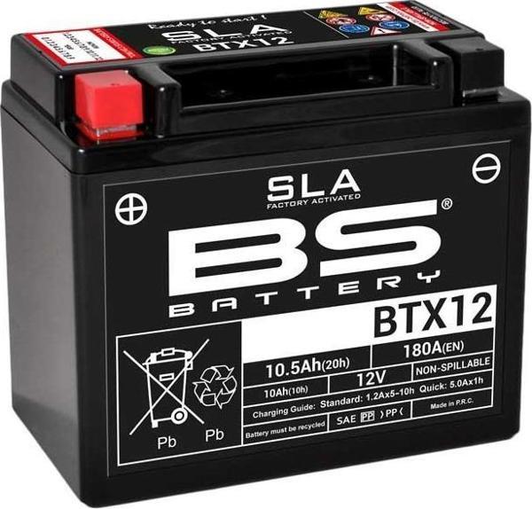 BS BATTERY BTX12-SLA Motosiklet Aküsü SLA Tipi - Image 1