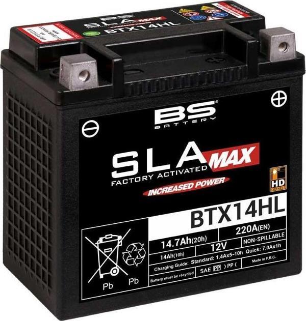 BS BATTERY BTX14HL SLA MAX Harley Davidson Motosiklet Aküsü SLA MAX Tipi - Image 1