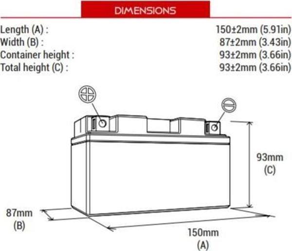 Bs Battery Btx7A-Bs Motosiklet Aküsü - Image 1