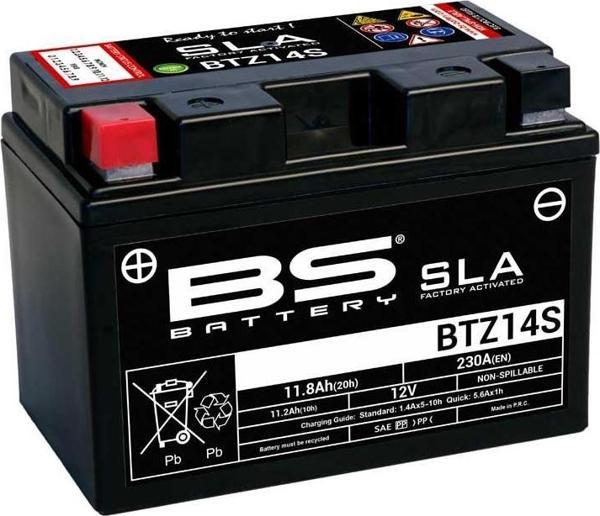 BS BATTERY BTZ14S-SLA Motosiklet Aküsü SLA Tipi - Image 1