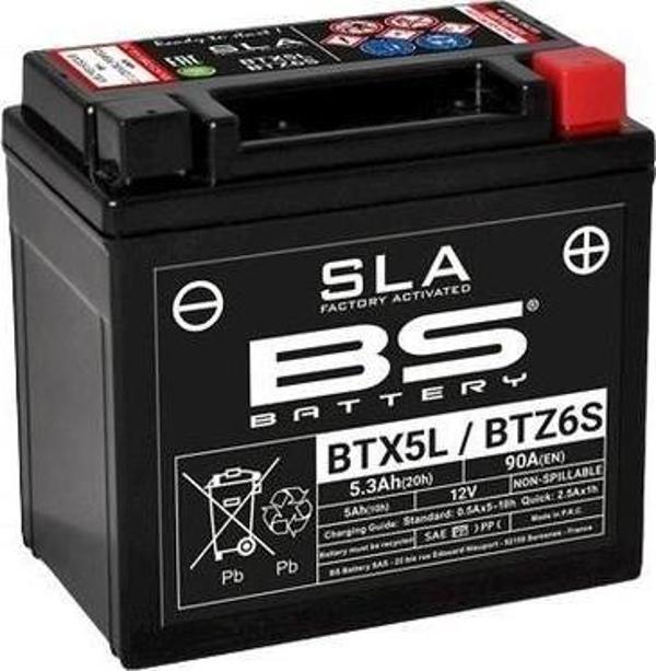Bs Battery Btz6S / Btx5L (Sla) Honda Dıo Aku Honda Dıo Motosiklet Aküsü Sla Tipi - Image 1