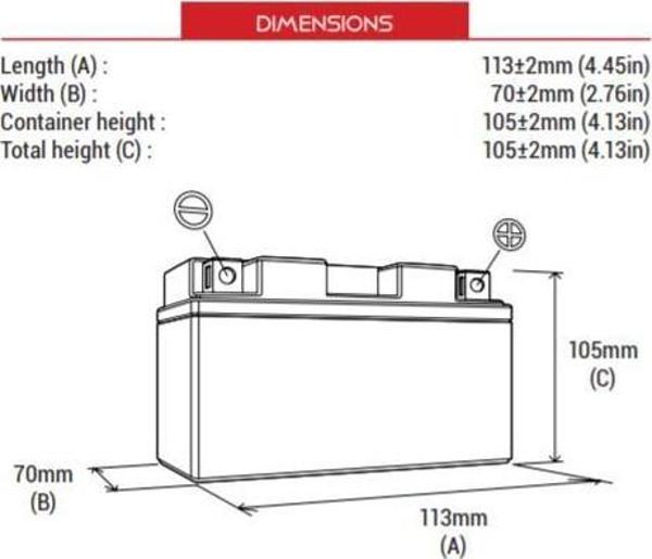 Bs Battery Btz7S-Bs Motosiklet Aküsü - Image 1