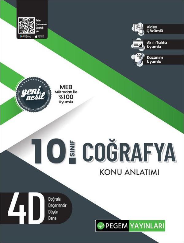 Pegem 10. Sınıf Coğrafya Konu Anlatımı - Pegem Akademi Yayıncılık - Image 1