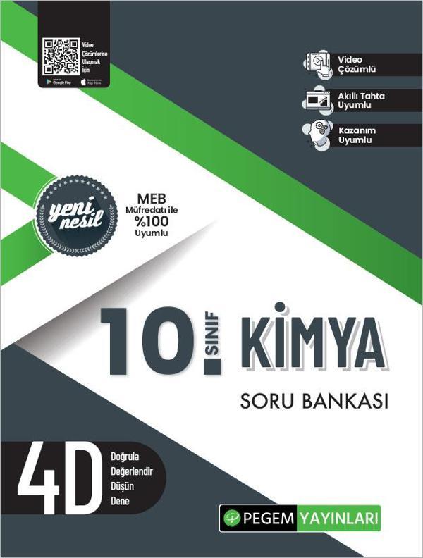 Pegem 10. Sınıf Kimya Soru Bankası - Pegem Akademi Yayıncılık - Image 1