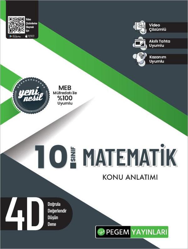 PEGEM 10. SINIF MATEMATİK KONU ANLATIMI - Pegem Akademi Yayıncılık - Image 1