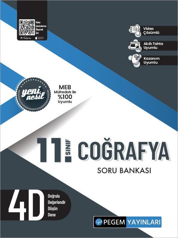 Pegem 11. Sınıf Coğrafya Soru Bankası - Pegem Akademi Yayıncılık - Image 1