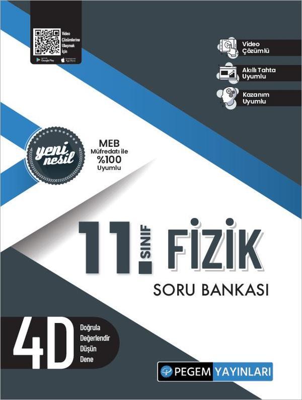 Pegem 11. Sınıf Fizik Soru Bankası - Pegem Akademi Yayıncılık - Image 1
