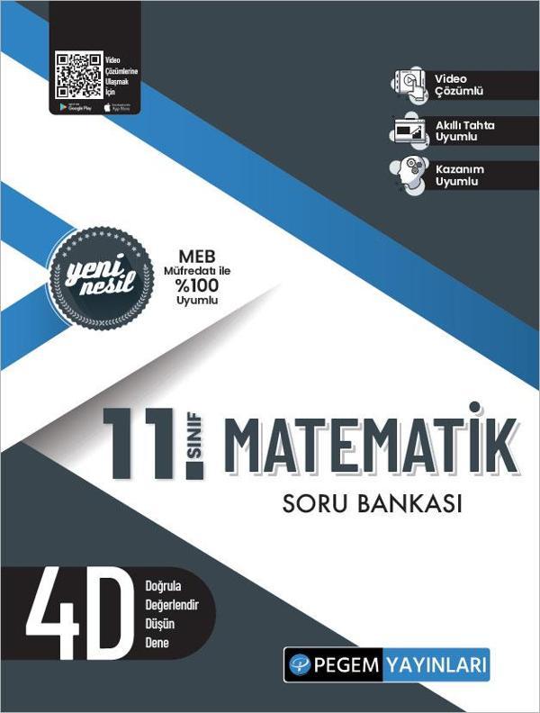 Pegem 11. Sınıf Matematik Soru Bankası - Pegem Akademi Yayıncılık - Image 1