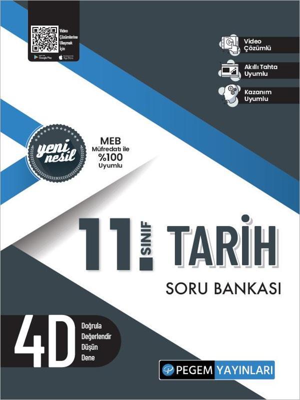 Pegem 11. Sınıf Tarih Soru Bankası - Pegem Akademi Yayıncılık - Image 1