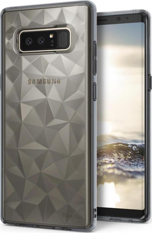 Ringke Air Prism 3D Elmas Yansıması Galaxy Note 8 ile Uyumlu KIlıf Smoke Black - Image 1