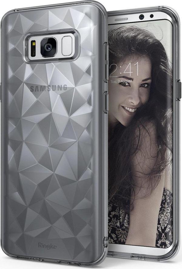 Ringke Air Prism 3D Elmas Yansıması Galaxy S8 ile Uyumlu Kılıf Smoke Black - Image 1