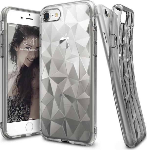 Ringke Air Prism 3D Elmas Yansıması iPhone 7 ile Uyumlu KIlıf Smoke Black - Image 1