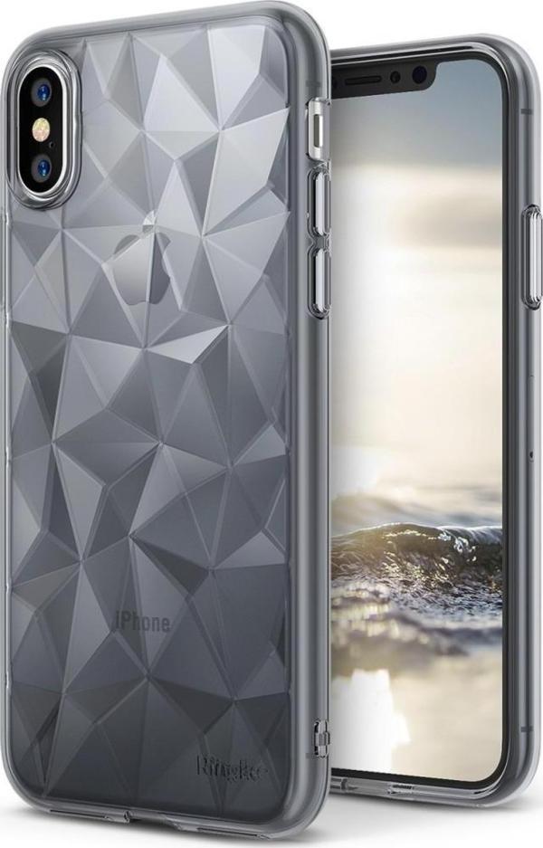 Ringke Air Prism 3D Elmas Yansıması iPhone X ile Uyumlu KIlıf  Black - Image 1