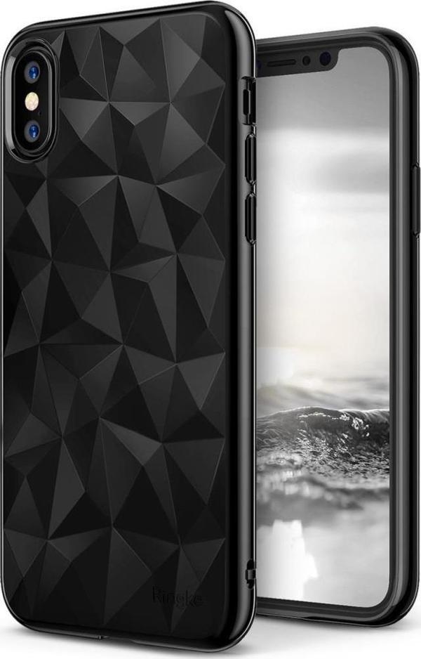 Ringke Air Prism 3D Elmas Yansıması iPhone X ile Uyumlu KIlıf Ink Black - Image 1