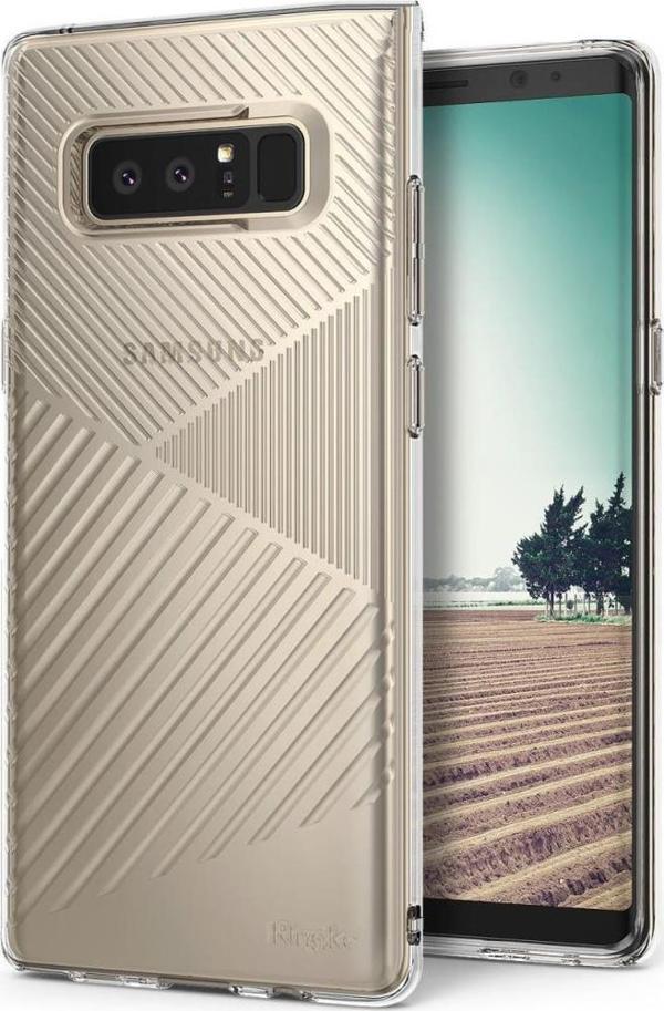 Ringke Bevel Galaxy Note 8 ile Uyumlu KIlıf Crystal Clear - Image 1