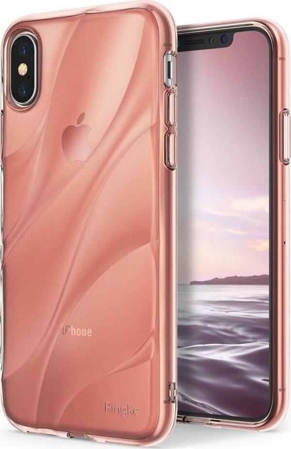 Ringke Flow iPhone X ile Uyumlu KIlıf Rose Gold - Image 1