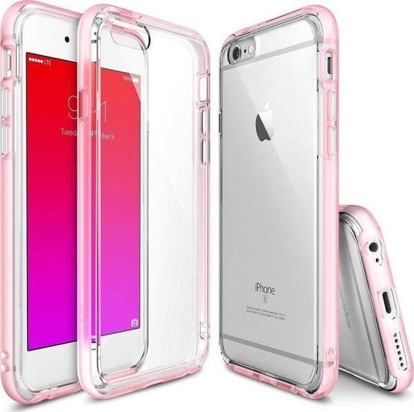 Ringke Frame Frost 6s/ 6 ile Uyumlu Çerçeveli Bumper Kılıf Pink - Image 1