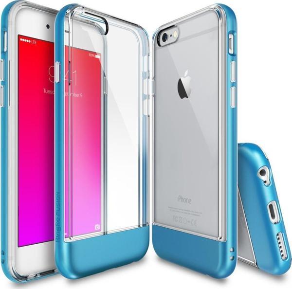 Ringke Frame iPhone 6s/ 6 ile Uyumlu Çerçeveli Bumper Kılıf Ocean Blue - Image 1