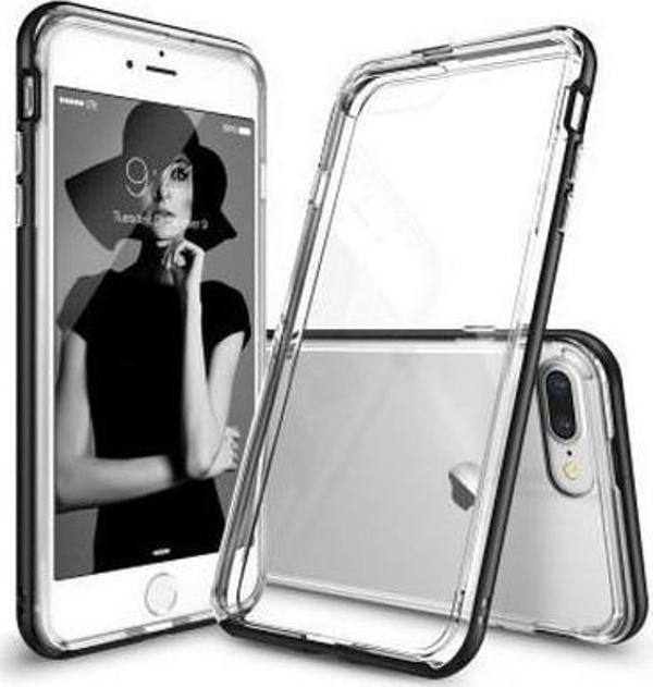 Ringke Frame İphone 7 Plus ile Uyumlu Çerçeveli Bumper Kılıf Sf Black - Image 1