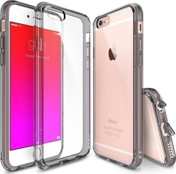 Ringke Fusion iPhone 6s Plus/ 6 Plus ile Uyumlu KIlıf Smoke Black TPU Bumper Extra Darbe Emici - Image 1