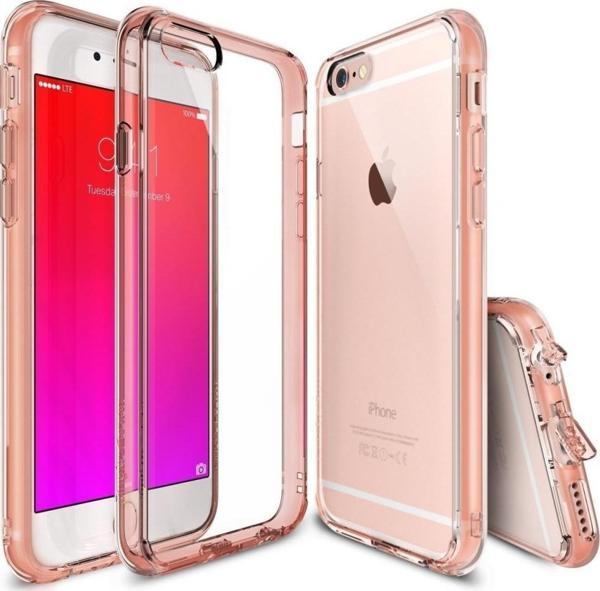 Ringke Fusion iPhone 6s/ 6 ile Uyumlu KIlıf Rose Gold - Image 1