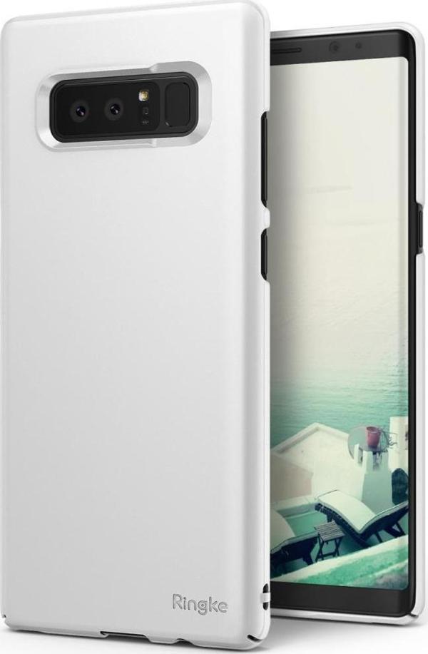 Ringke Slim Galaxy Note 8 ile Uyumlu KIlıf White - Image 1