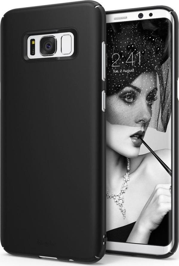 Ringke Slim Galaxy S8 Plus ile Uyumlu Kılıf SF Black - Image 1