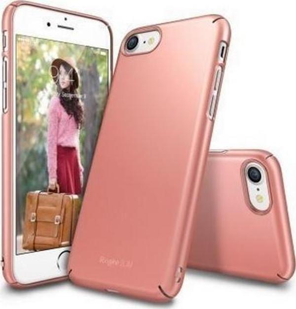 Ringke Slim iPhone 7/8 ile Uyumlu KIlıf Rose Gold İnce Şık Tasarım - Image 1