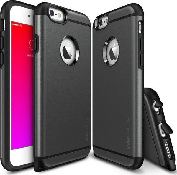Ringke Max iPhone 6s Plus/ 6 Plus ile Uyumlu KIlıf Gun Metal Tam Koruma Isı Dağılımlı Şok Emici Teknoloji - Image 1