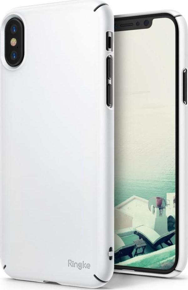 Ringke Slim iPhone X ile Uyumlu KIlıf White - Image 1