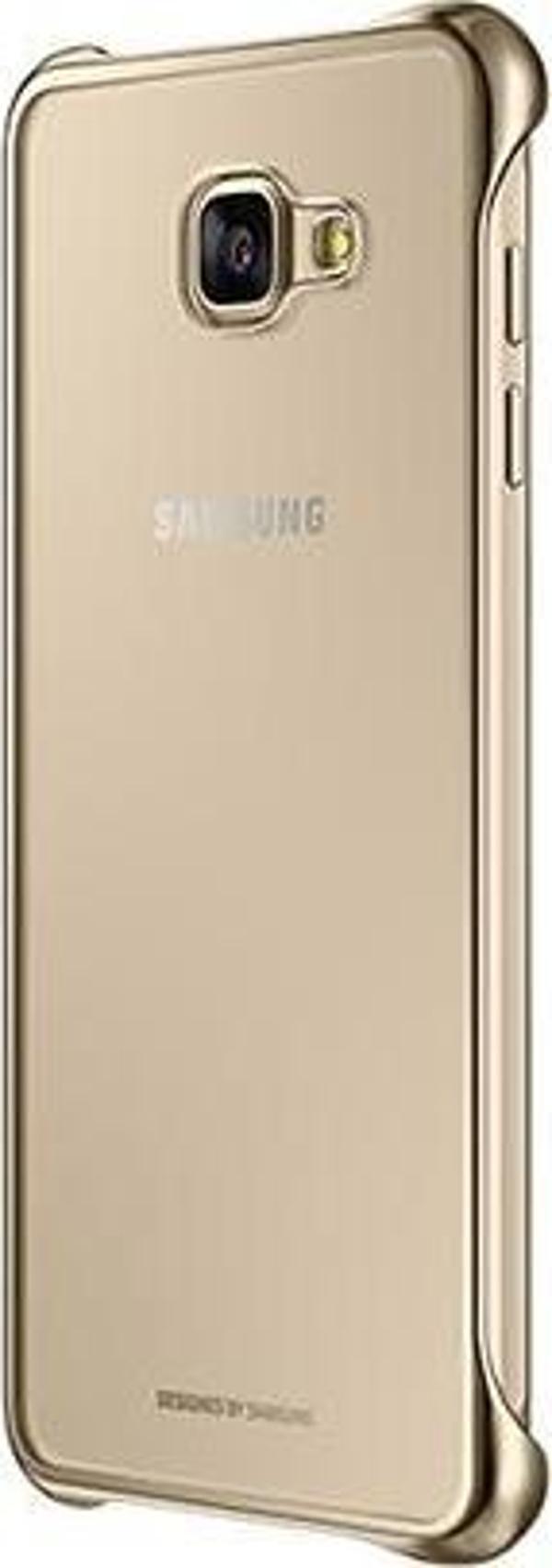 Galaxy A7 (2016) A710F ile Uyumlu Clear Back Cover Kılıf Altın EF-QA710CFEGWW - Image 1