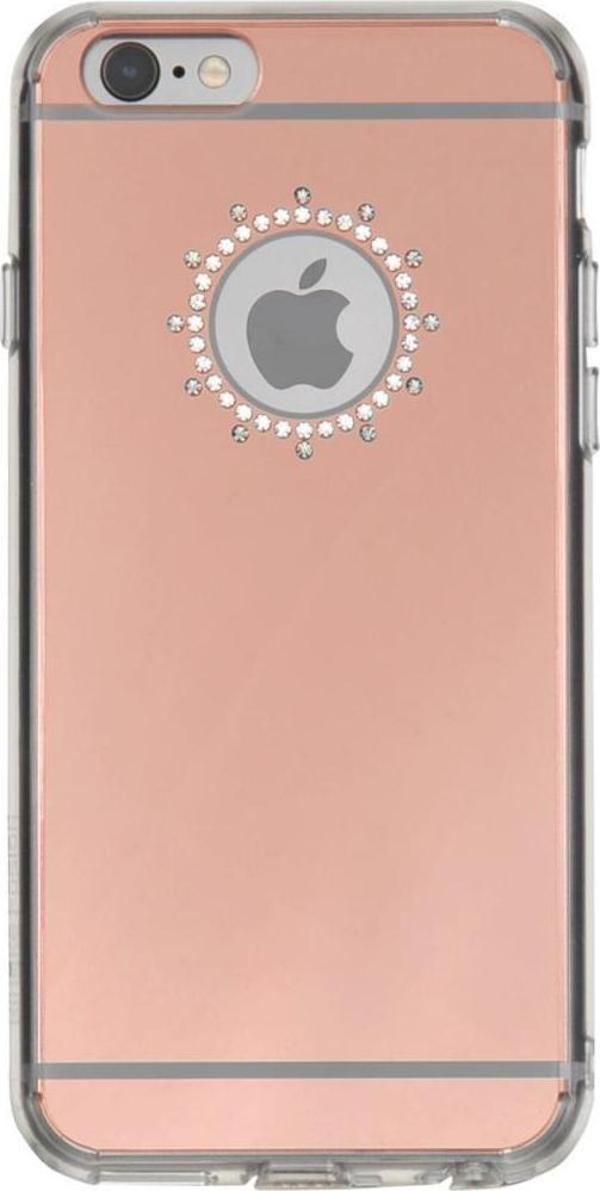 Ringke Noble Mirror iPhone 6s/ 6 ile Uyumlu Taşlı ve Aynalı Kılıf Rose Gold - Image 1