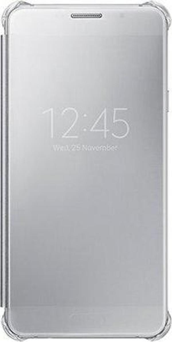 Galaxy A7 (2016) A710F ile Uyumlu Clear View Cover Gri EF-ZA710CSEGWW - Image 1