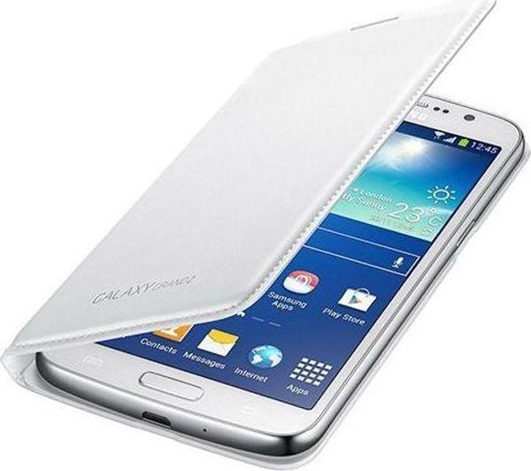 Galaxy Grand 2 G7100 ile Uyumlu Flip Wallet Kılıf Beyaz EF-WG710BWEGWW - Image 1