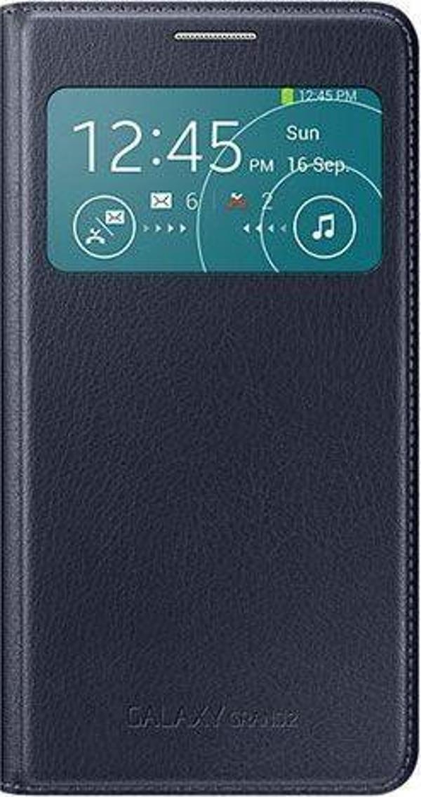 Galaxy Grand 2 G7100 ile Uyumlu S View Cover Kılıf -K.Mavi EF-CG710BLEGWW - Image 1