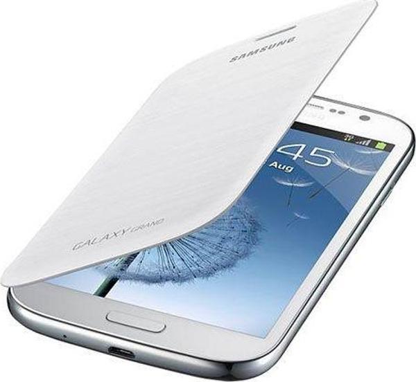 Galaxy Grand Neo/Duos ile Uyumlu Flip Cover Kılıf Beyaz EF-FI908BWEGWW - Image 1