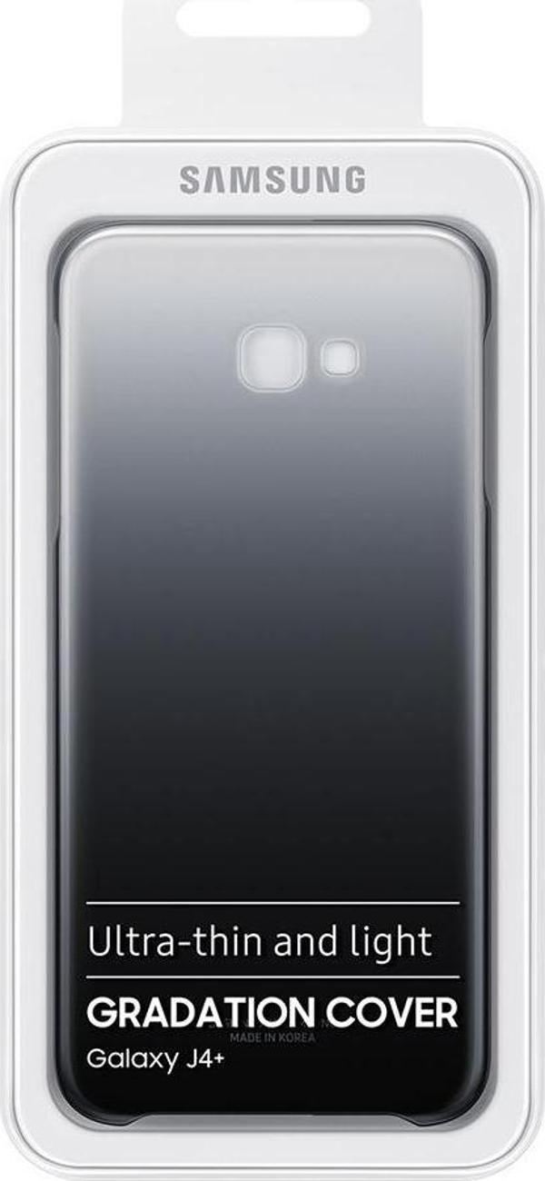 Galaxy J4 Plus ile Uyumlu Gradation Kılıf Siyah EF-AJ415CBEGWW - Image 1