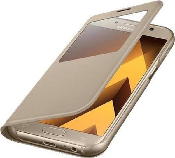 Galaxy A5(2017) ile Uyumlu S View Cover Altın EF-CA520PFEGWW - Image 1