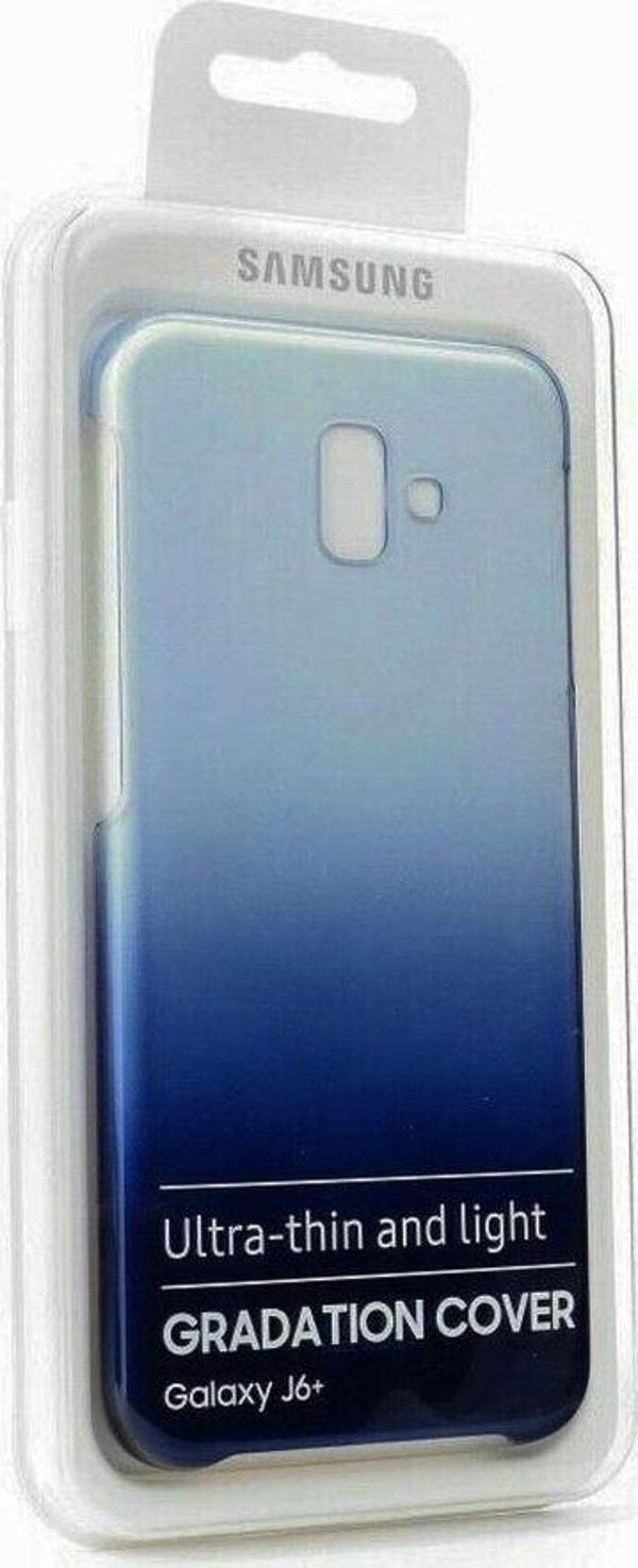 Galaxy J6 Plus ile Uyumlu Gradation Kılıf Mavi EF-AJ610LBEGWW - Image 1