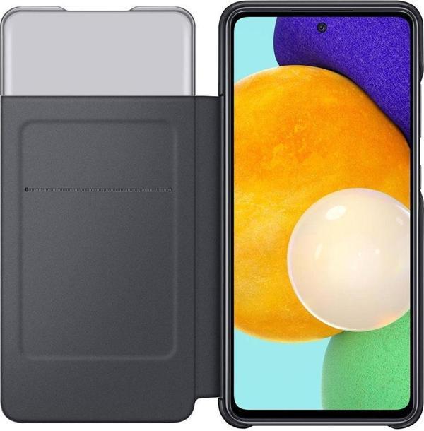 Galaxy A52 ile Uyumlu S View Cüzdan Kılıf Siyah EF-EA525PBEGTR - Image 1