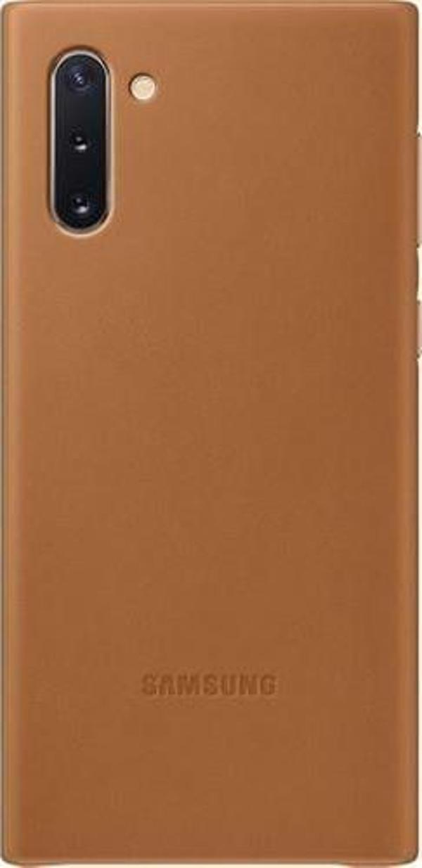 Galaxy Note 10 ile Uyumlu Deri Kılıf Kahverengi EF-VN970LAEGWW - Image 1