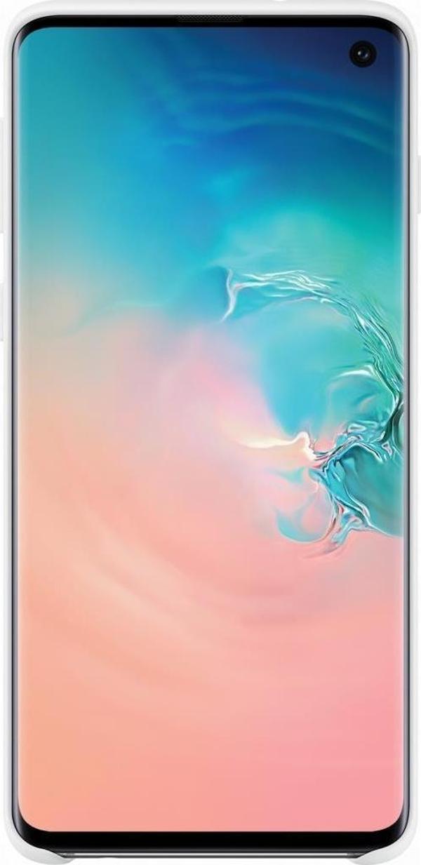 Galaxy S10 ile Uyumlu Kılıf Silicone Cover Beyaz EF-PG973TWEGWW - Image 1