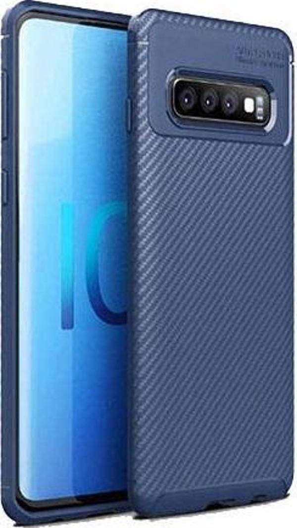 Zore Galaxy S10+ Plus ile Uyumlu Negro Silikon Kılıf Lacivert - Image 1